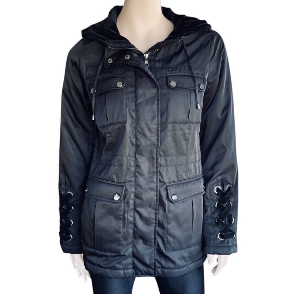 Steve Madden Lightweight Spring Fall Hooded Jacket S/M​​​​​​​​